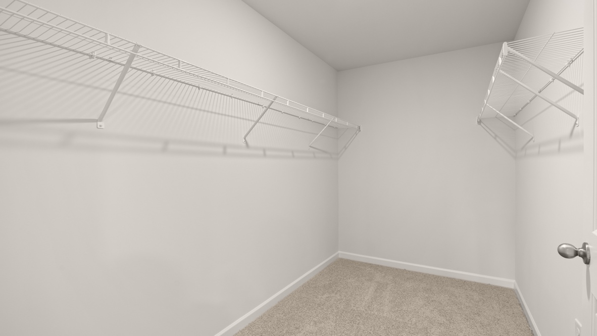 Interior primary walk-in closet
