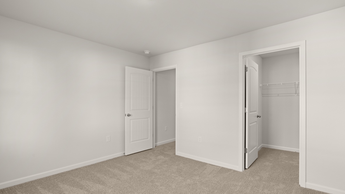 Interior bedroom with closet