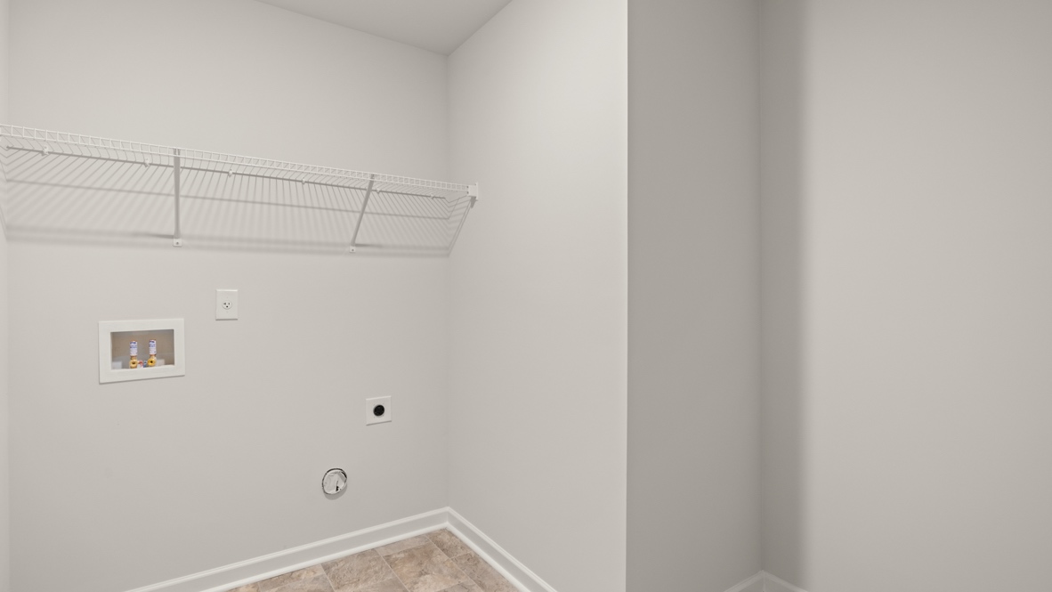 Interior laundry room