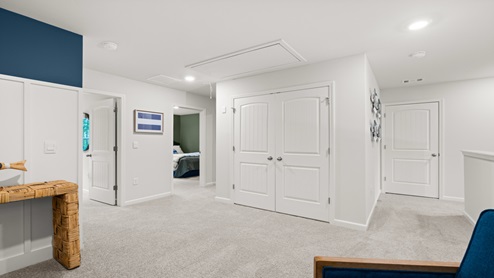 View from loft to the bedrooms.