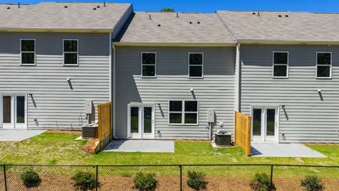 Exterior two-story townhome