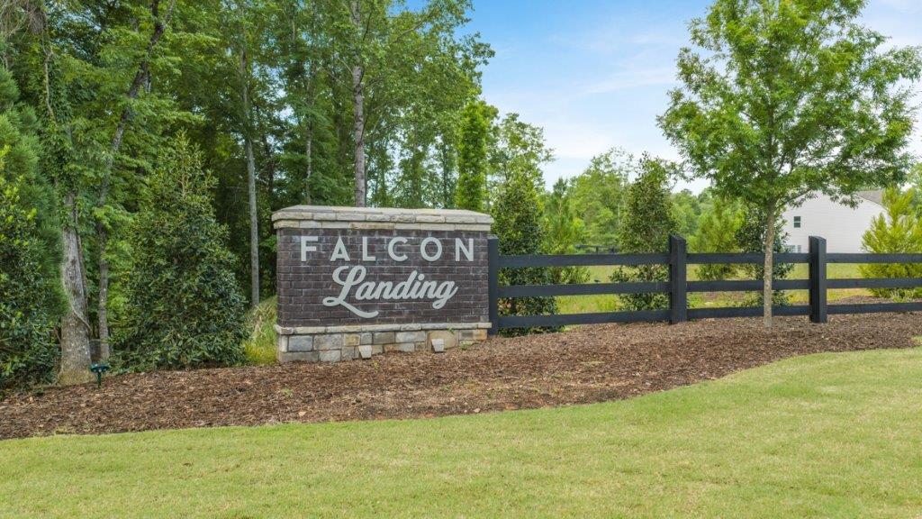 Falcon Landing townhome community Falcon Landing Townhomes By D.R. Horton at lake