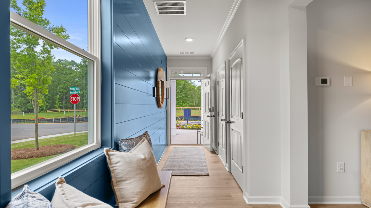 Interior entry-way leading to living area