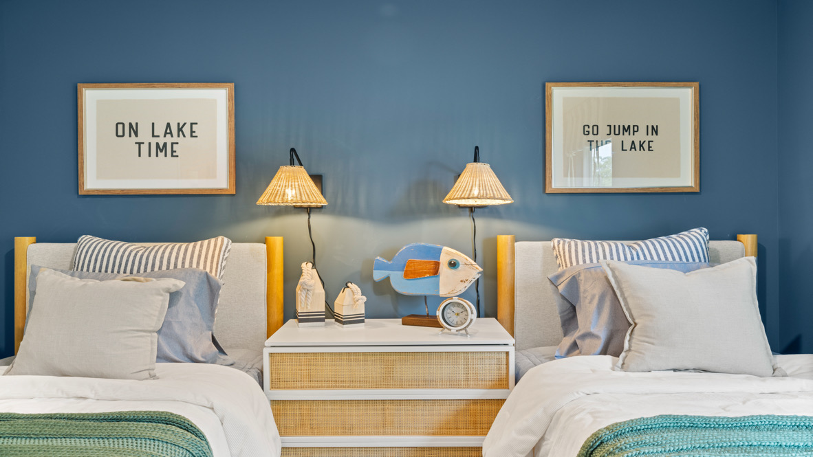 Interior bedroom with window