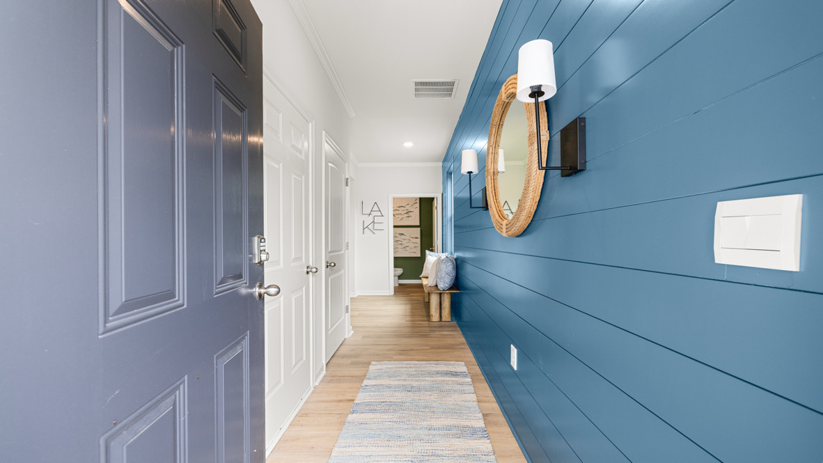 Interior entry-way leading to living area