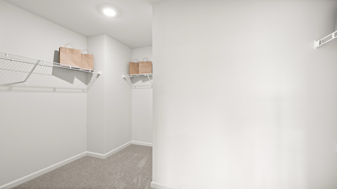 Ensuite bathroom with spacious walk-in closet