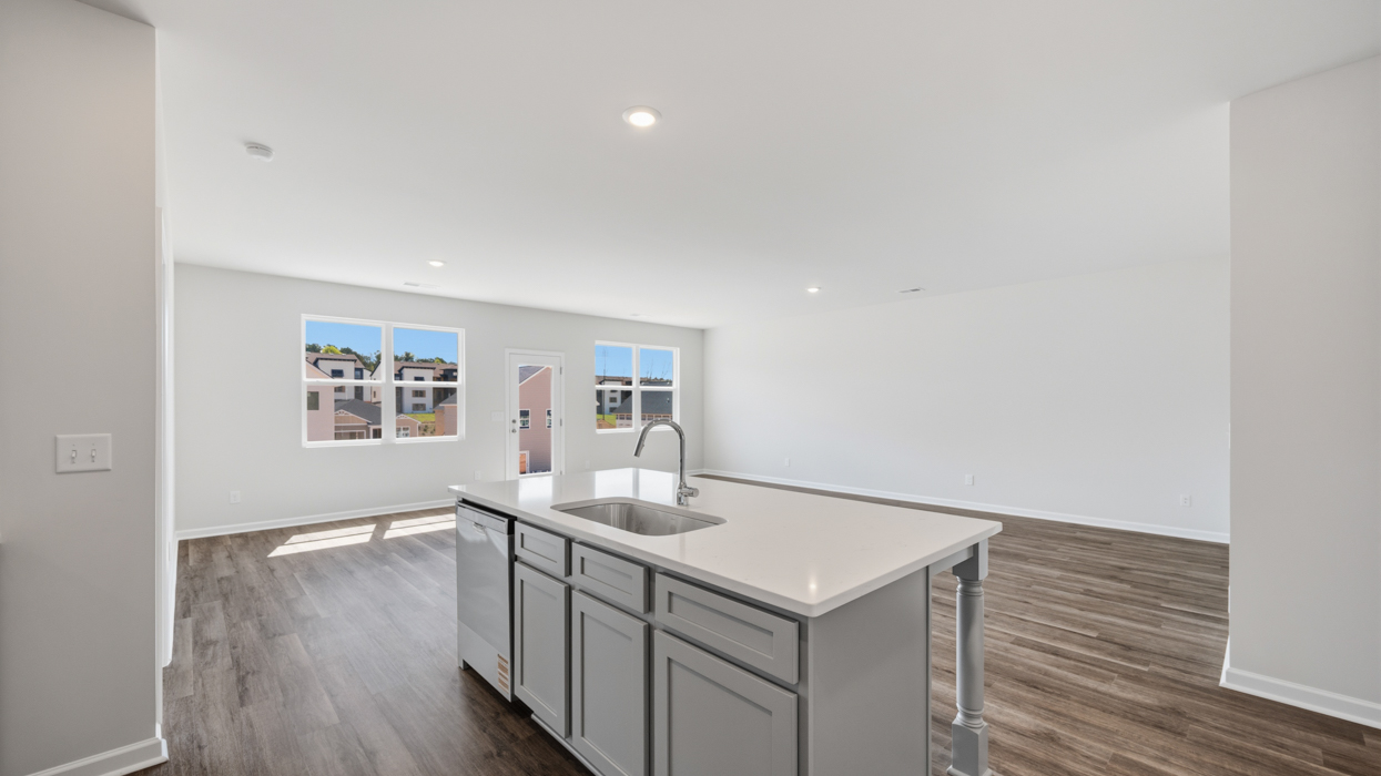 kitchen dining and family room