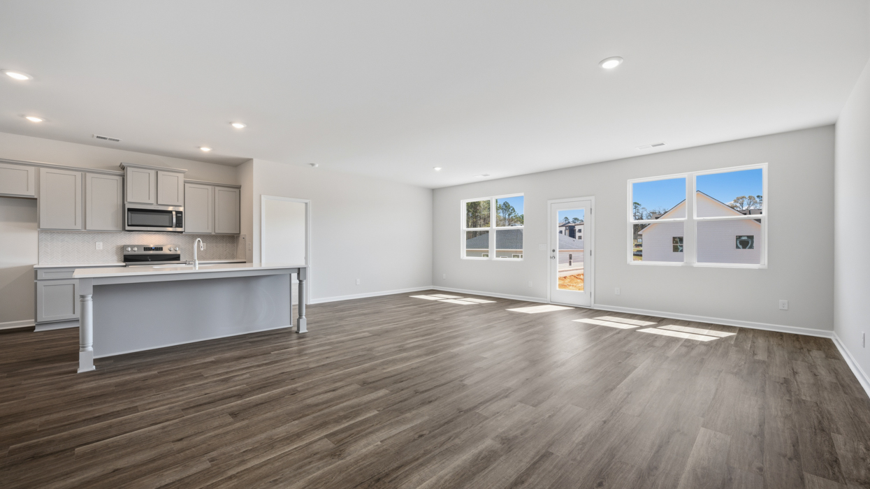 kitchen family and dining room