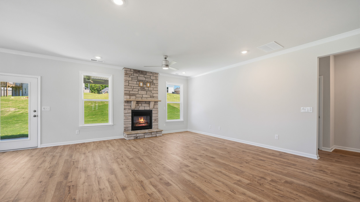 angled living room with abundance of natural light