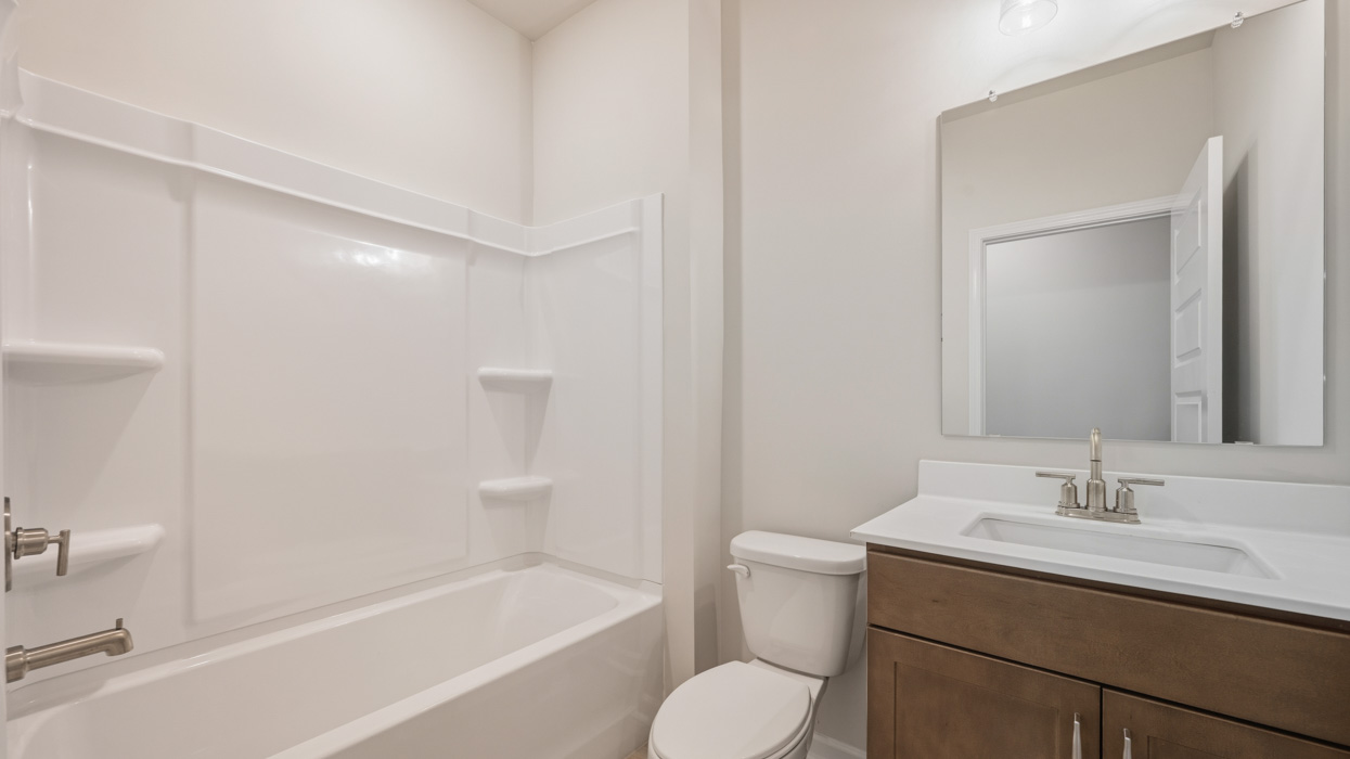 bathroom with single sink