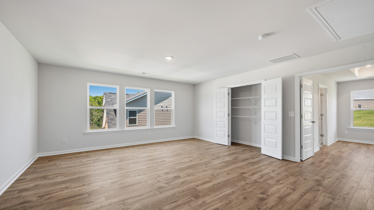 upstairs loft with natural light