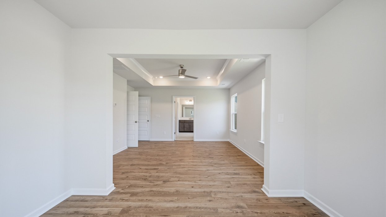 primary bedroom and sitting room