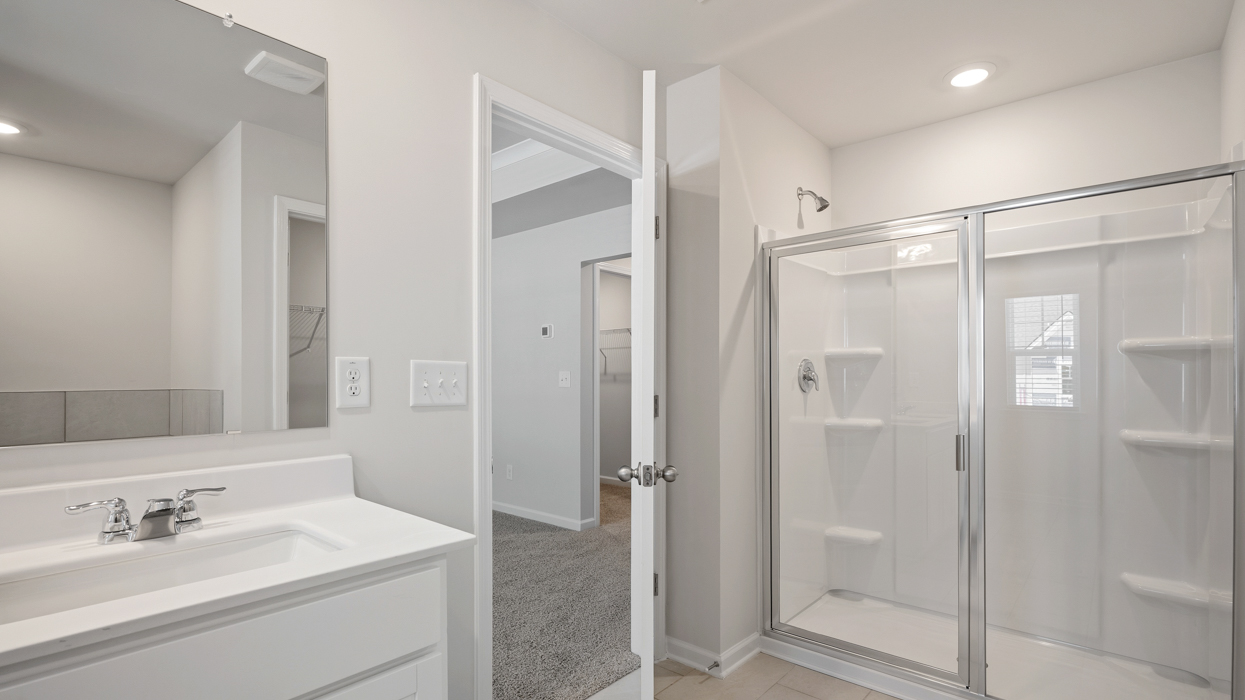 primary bathroom walk-in shower