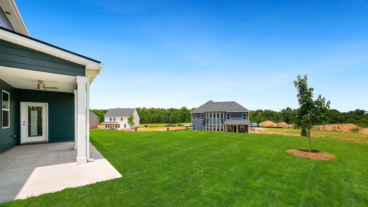 exterior rear yard