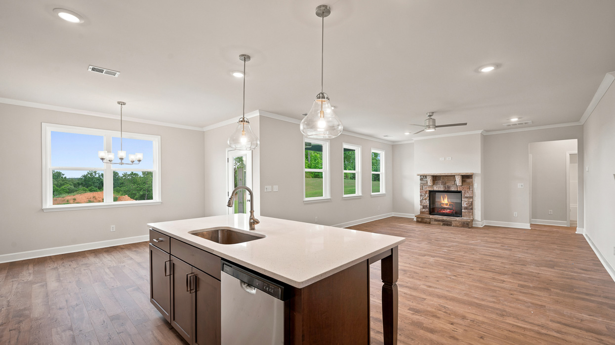 kitchen to family room