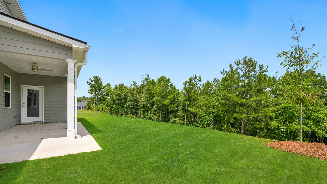 exterior rear yard