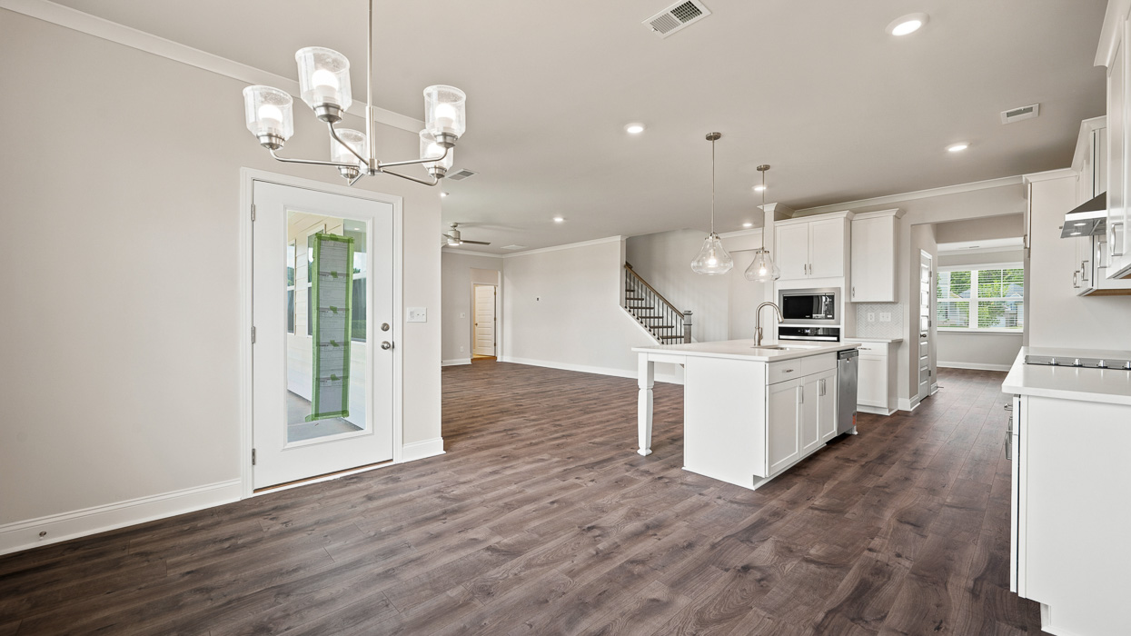 dining room and kitchen