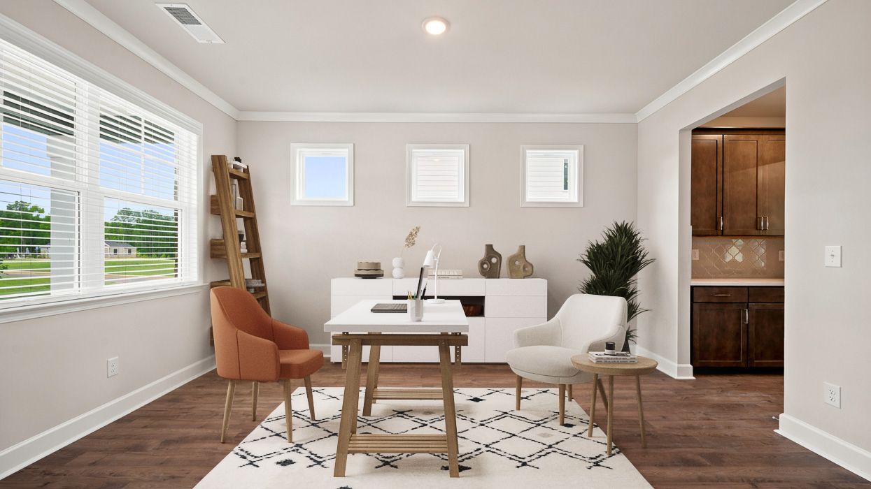 flex room with natural light