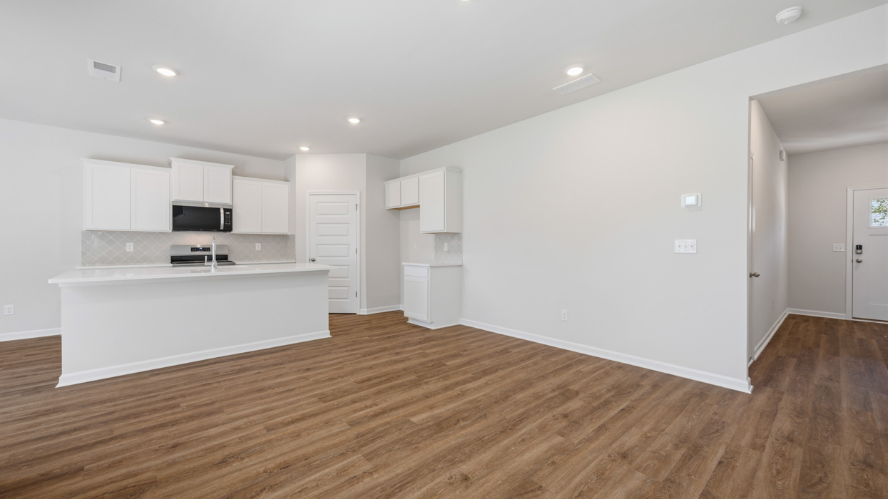 great room and kitchen