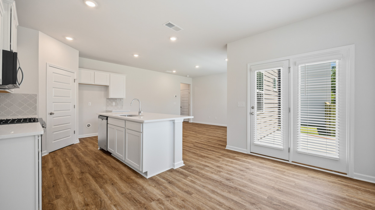 dining room and kitchen