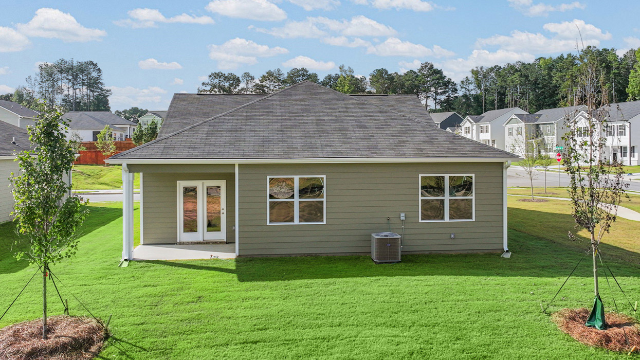 single family ranch rear