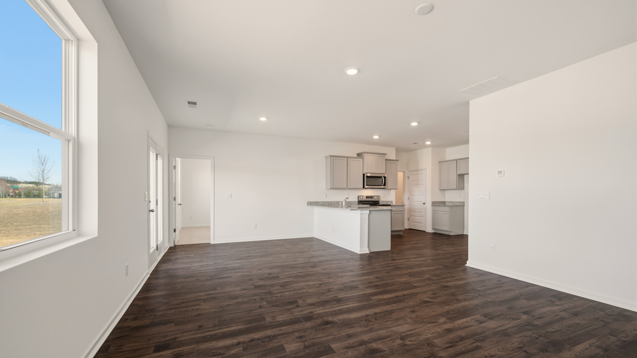 living room with access to patio
