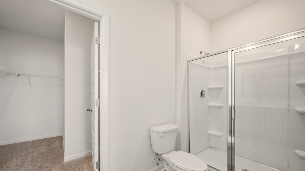 primary bathroom with stand-up shower