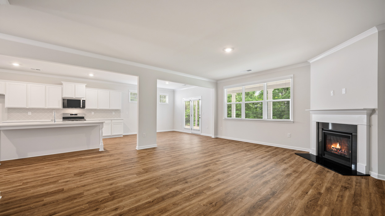 kitchen and dining room side angle