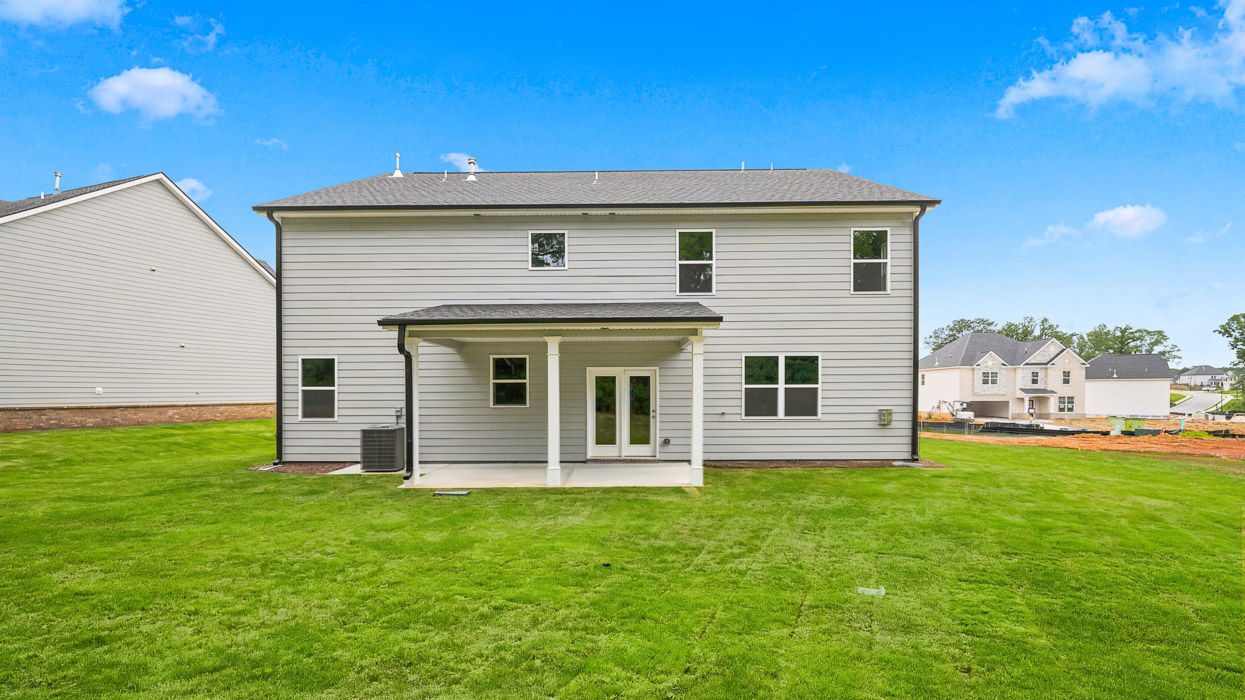 single family two-story rear