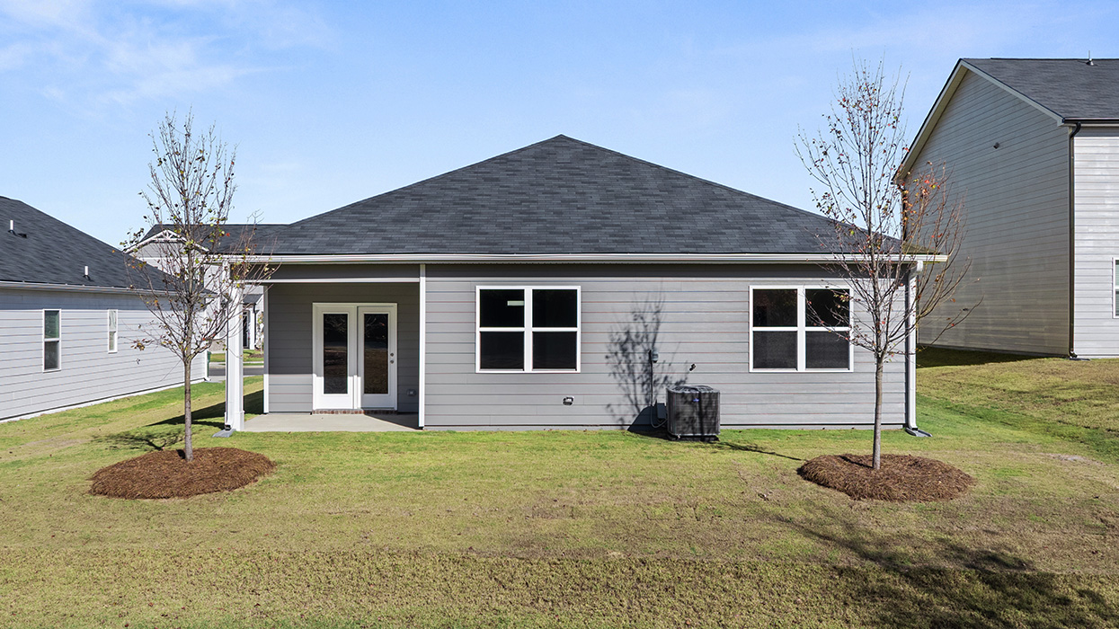 single family ranch rear