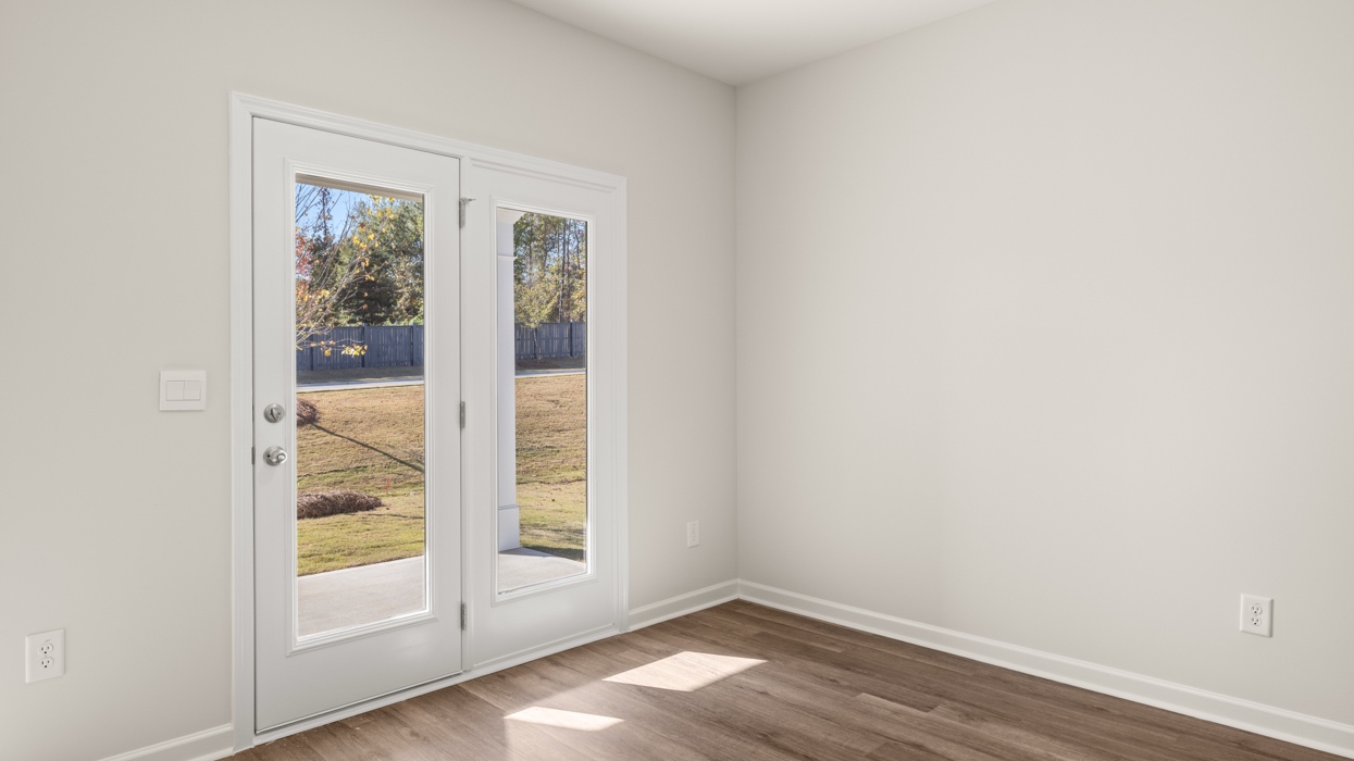 dining room with access to patio