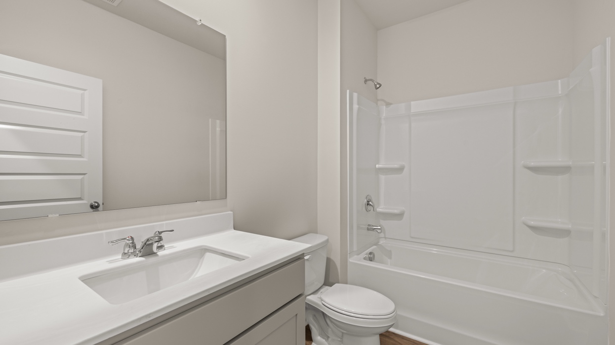 bathroom with single sink