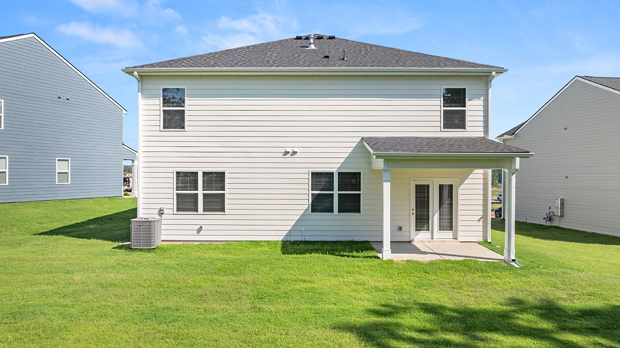 single family two-story rear