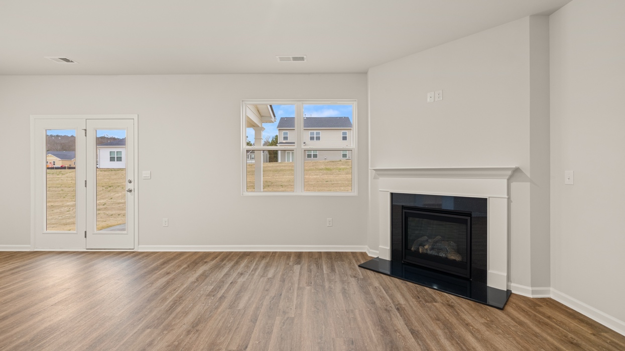 living room with natural light