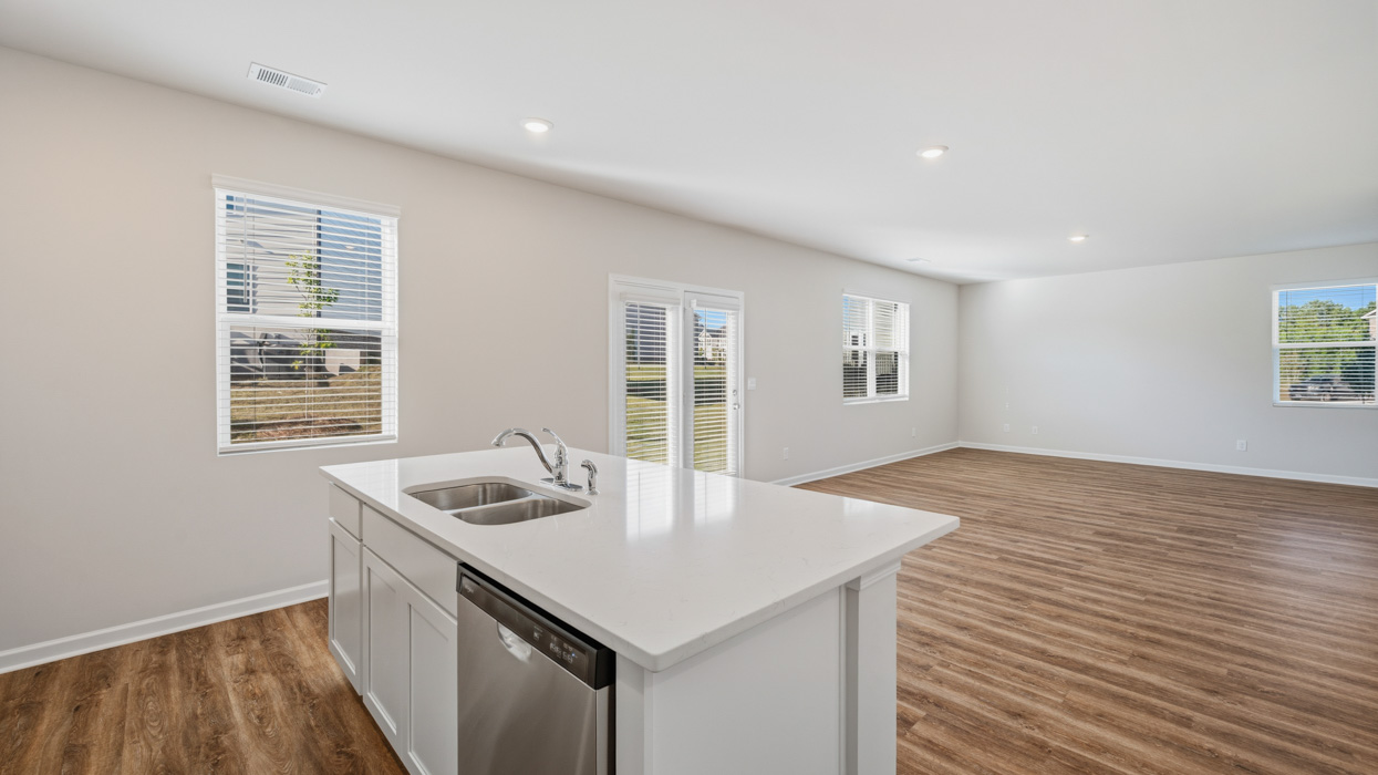 living room from kitchen