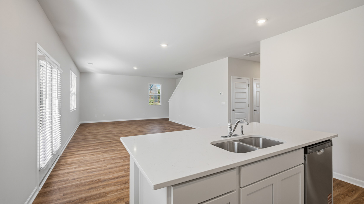 living room from kitchen