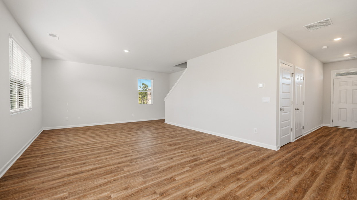 angled living room