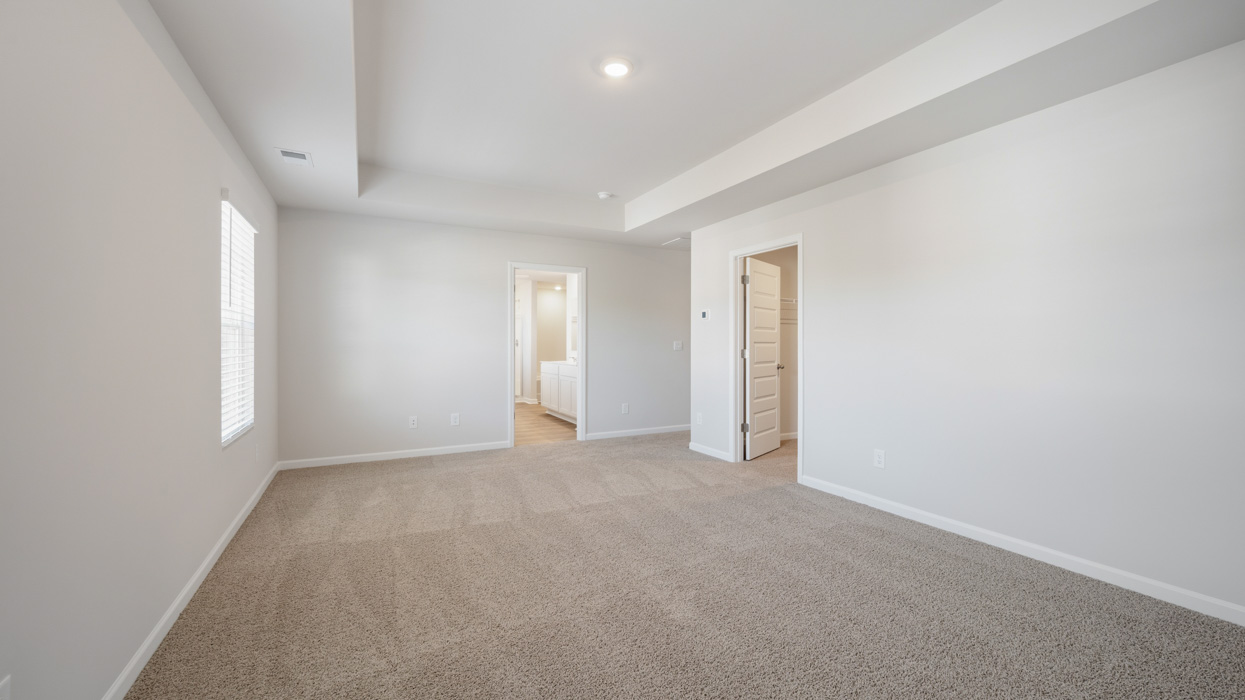 angled primary bedroom