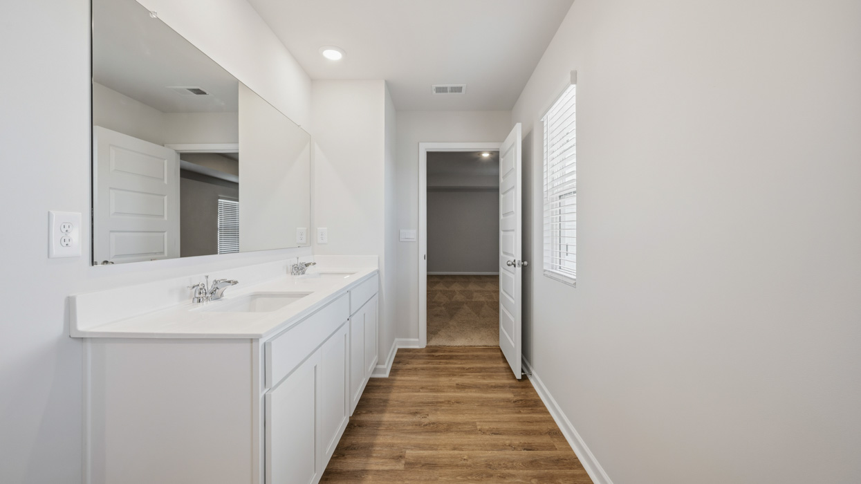 primary bathroom with natural light