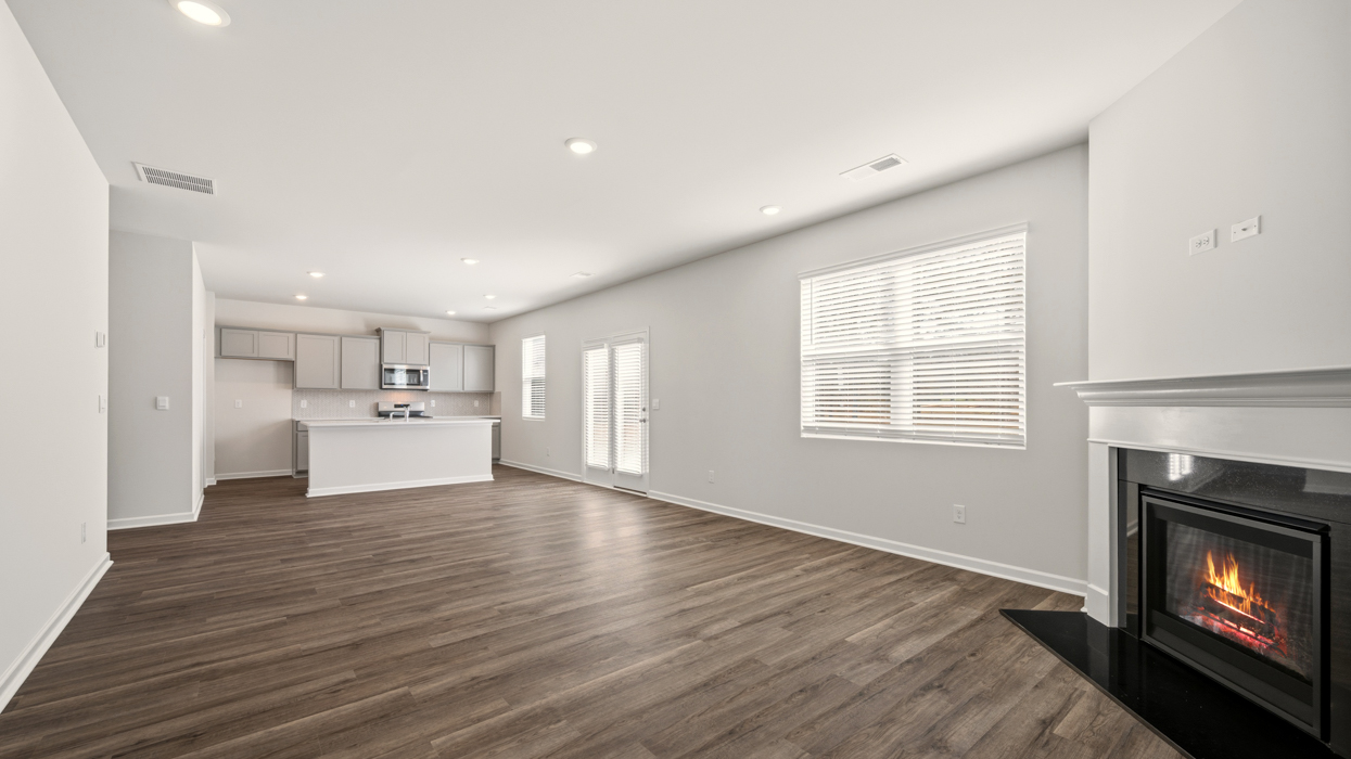 angled living room with natural light
