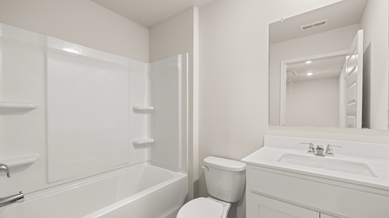 bathroom with single sink