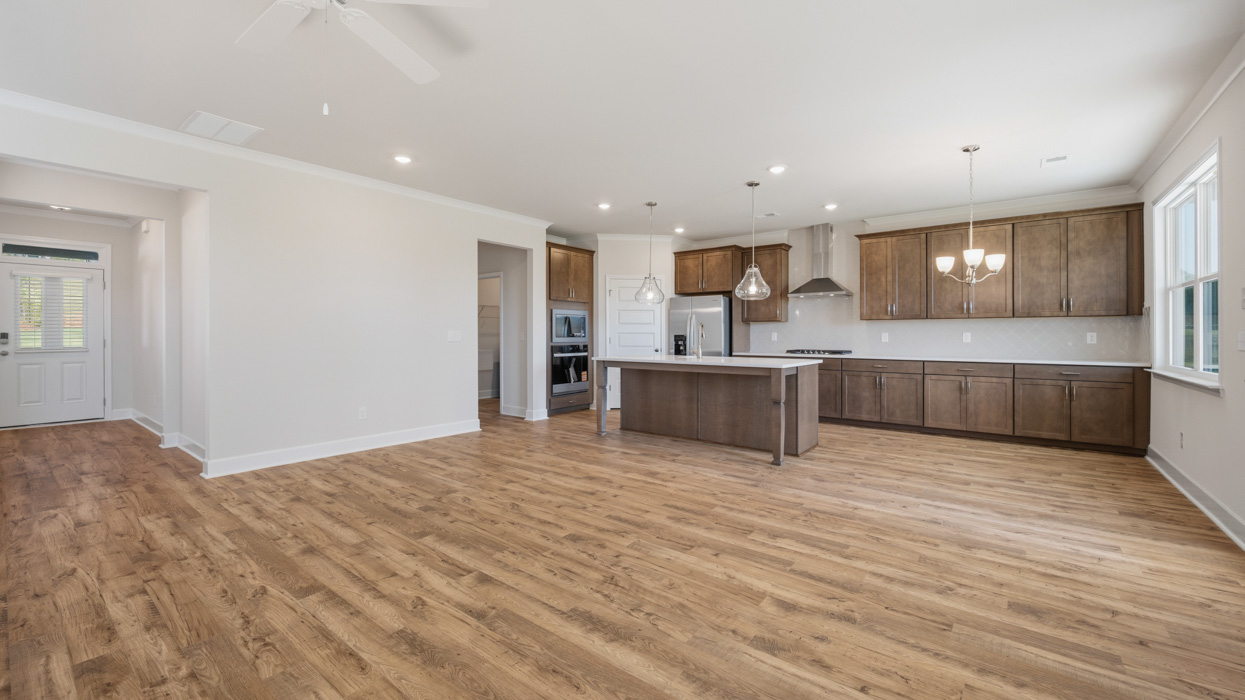 great room and kitchen