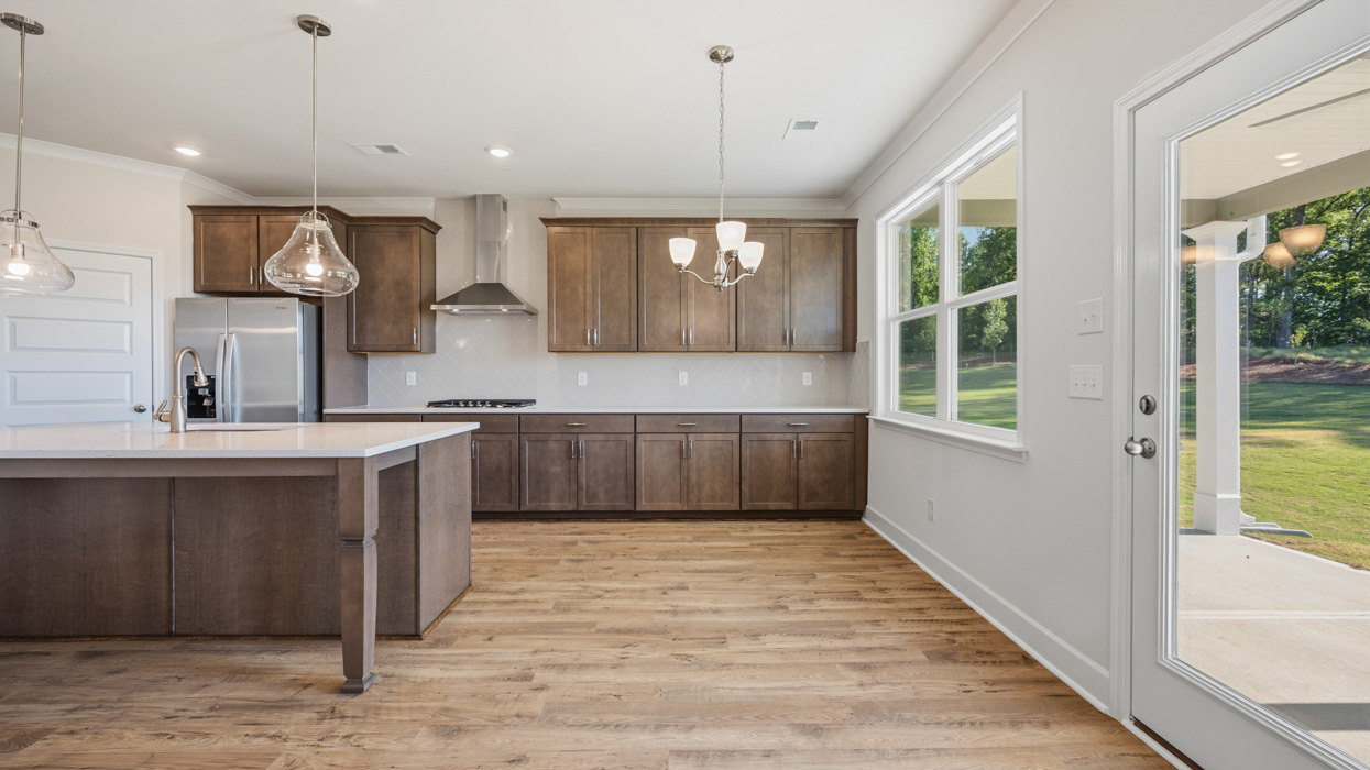 great room and kitchen