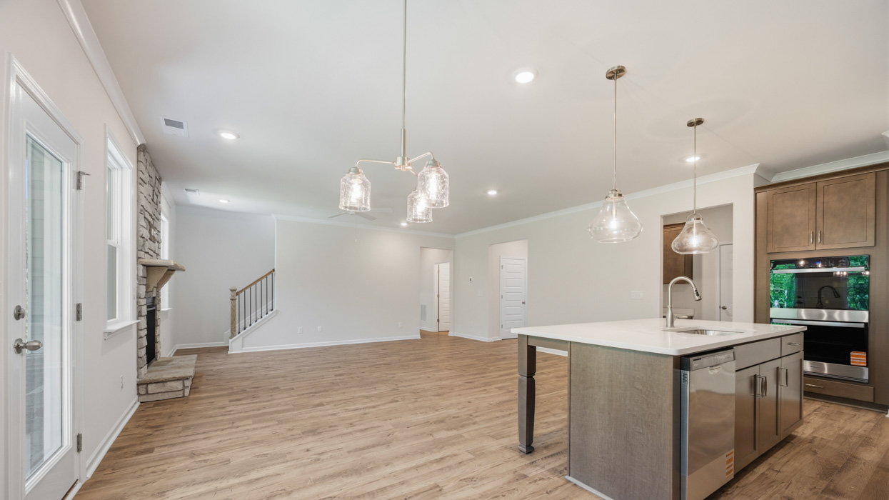 casual dining room and family room