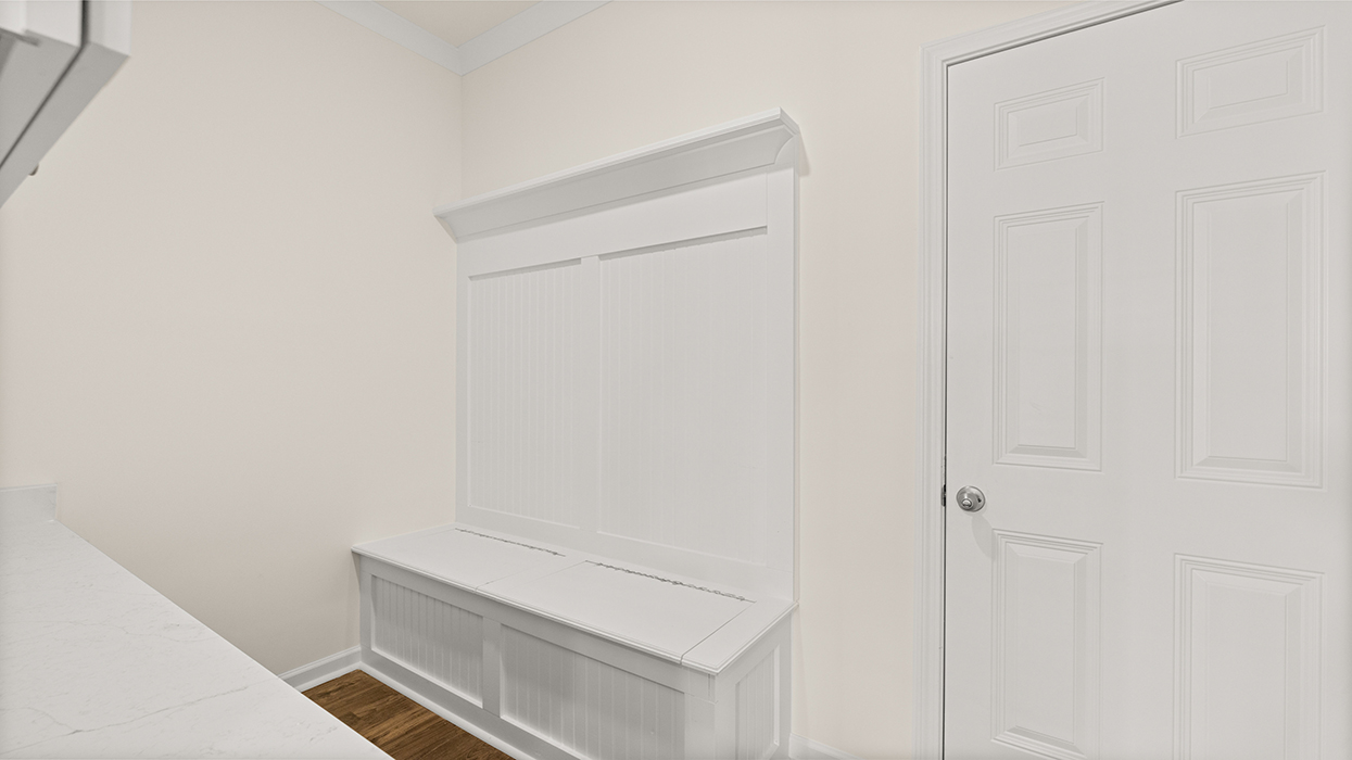 mud room with cabinets