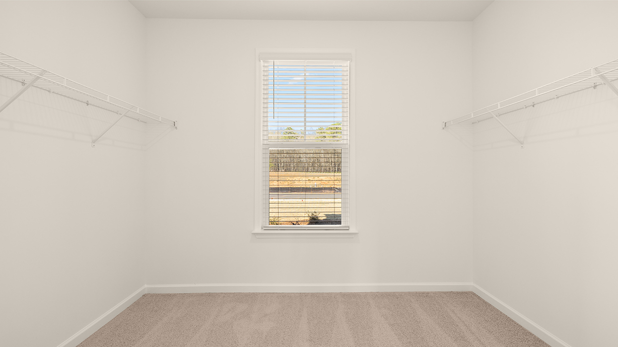 primary bedroom walk-in closet with natural light