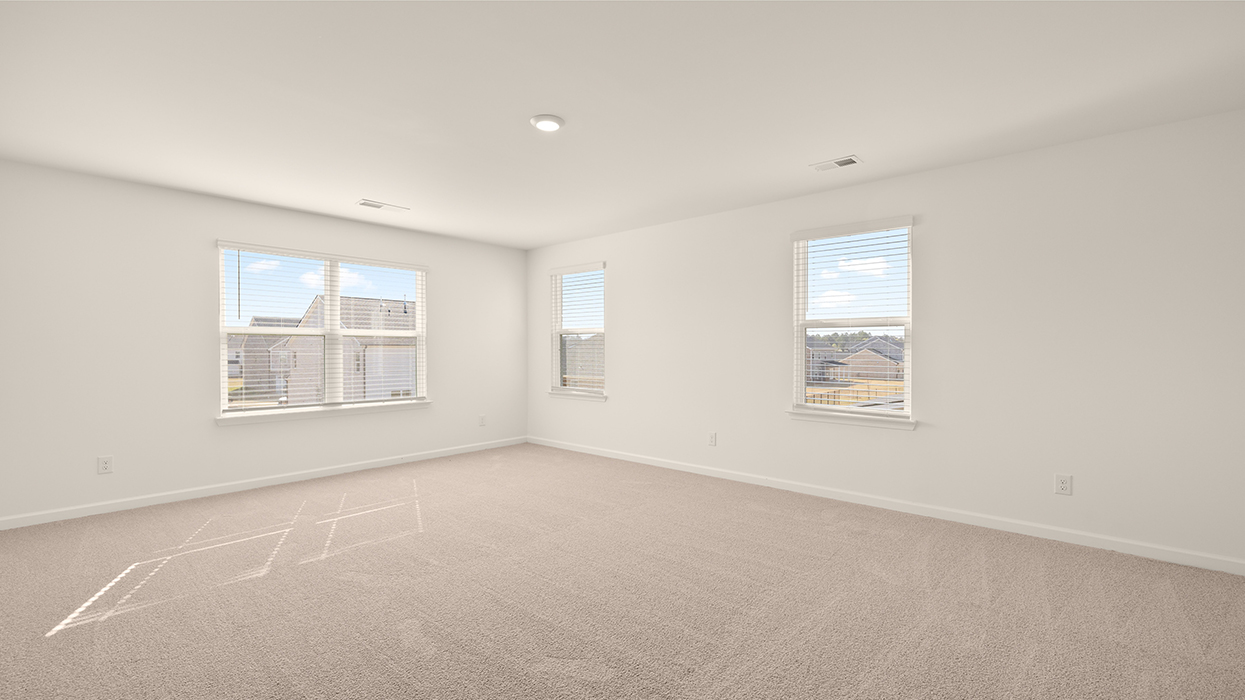 upstairs loft with abundance of natural light