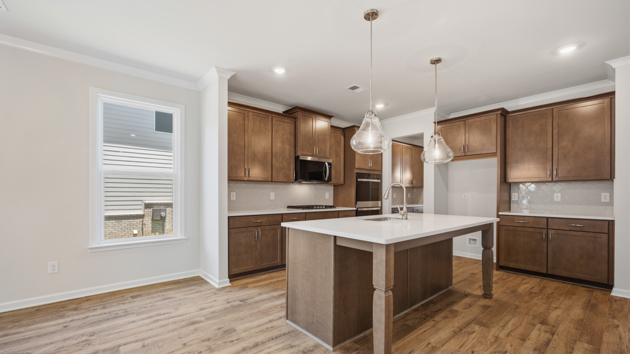 kitchen and casual dining room