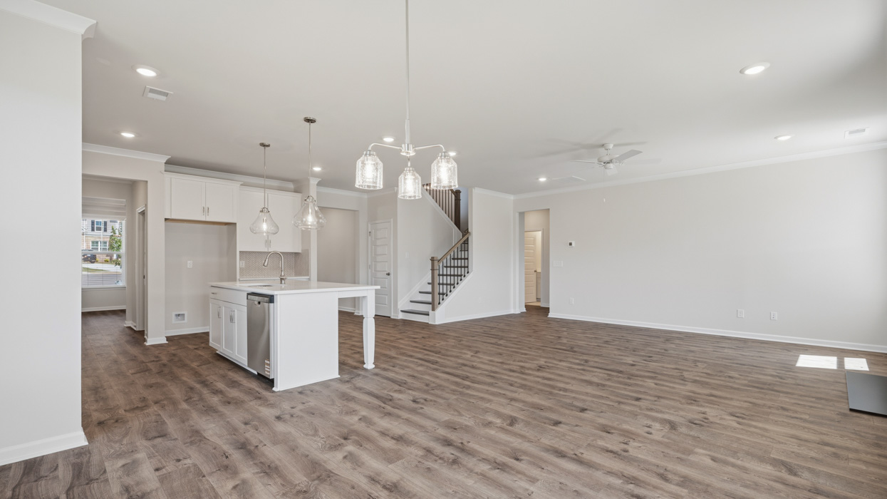 kitchen and casual dining room