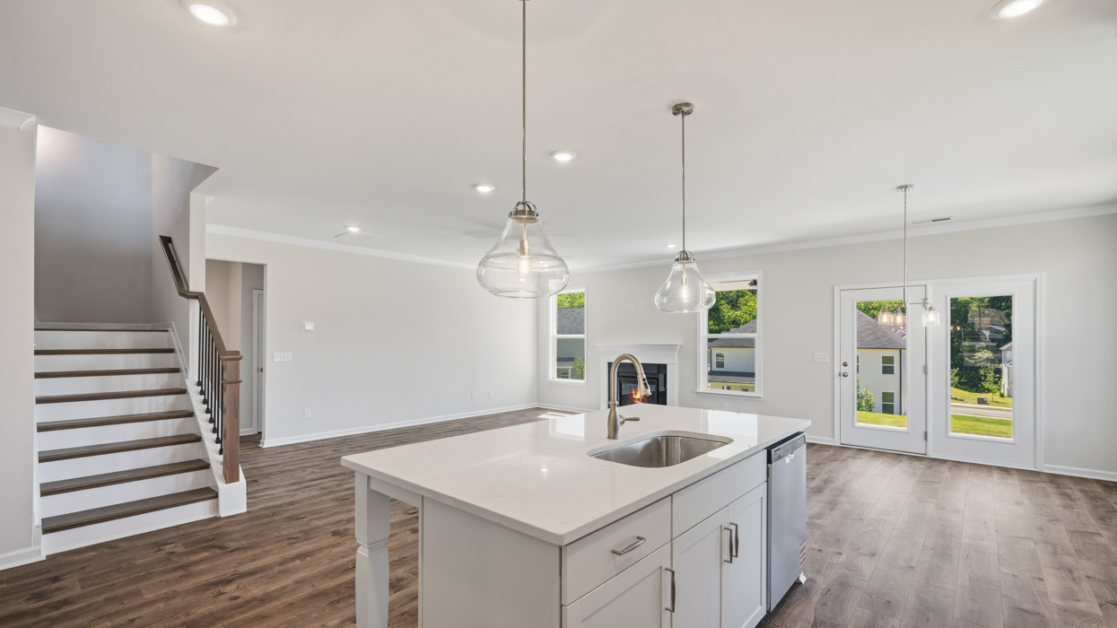 kitchen and casual dining room